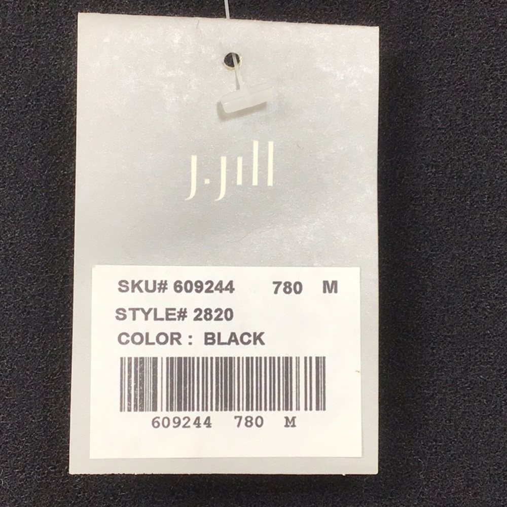 🆕 J. Jill Black Lightweight Wool Bell Sleeves Scoop Neck Sweater Dress Sz.M - Picture 4 of 11
